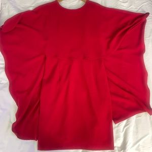 Guess red popover-cape dress